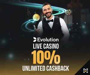 Evo Live Casino 10% Unlimited Weekly Cashback